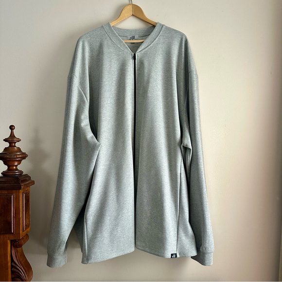 One Bone • Bomber Jacket in Light Heather Gray Size 7 (8XL)